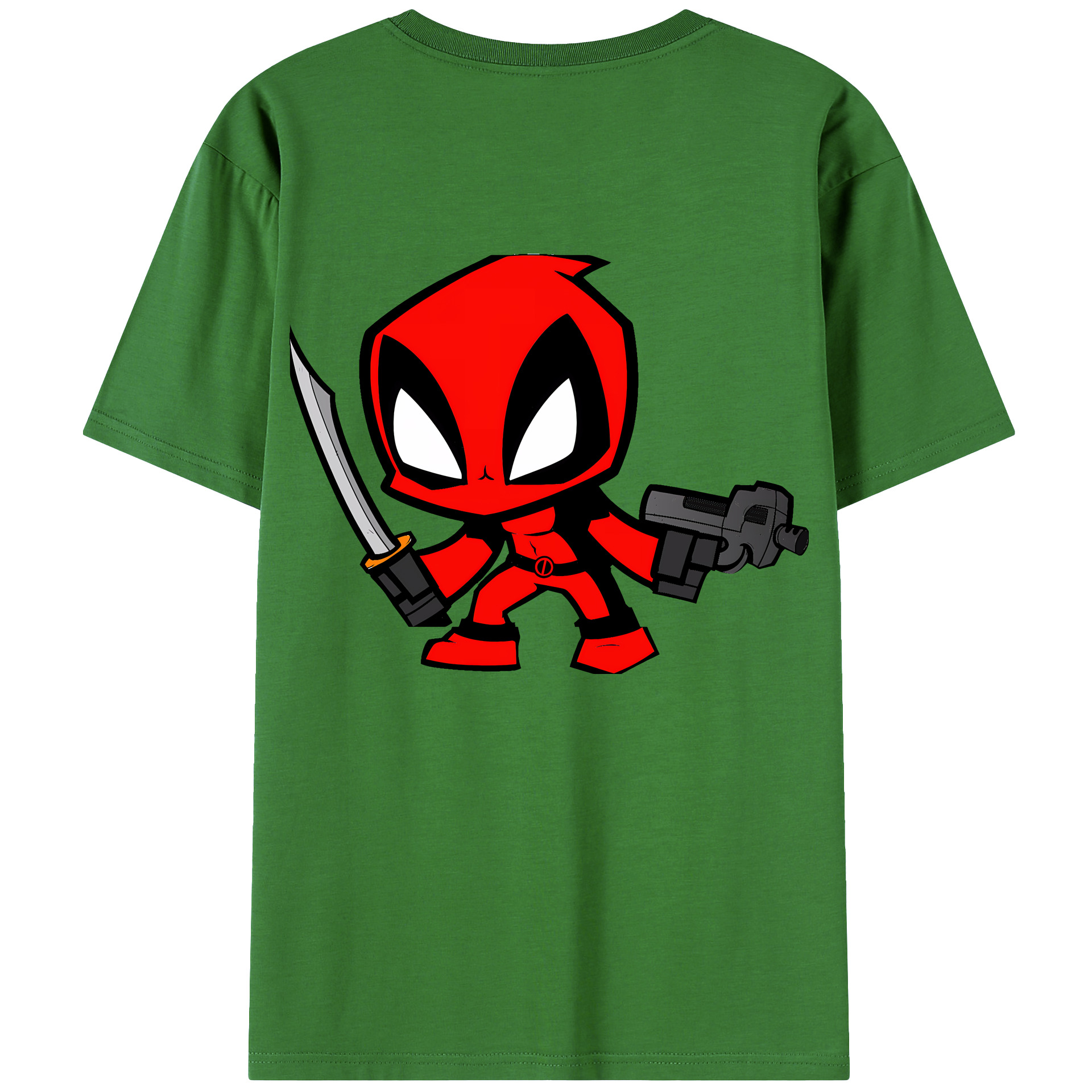 （画像用） Deadpool デッドプール レディース半袖Tシャツ(バックプリント)